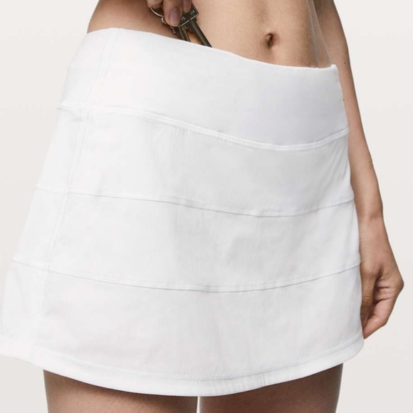 NWT Lululemon White Pace Rival Skirt Size 10 - Picture 12 of 15